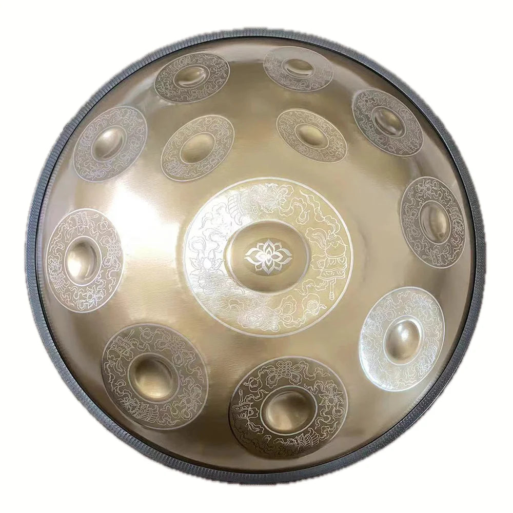 Golden Nirvana 10 Notes Handpan Drum - Harmony Edition