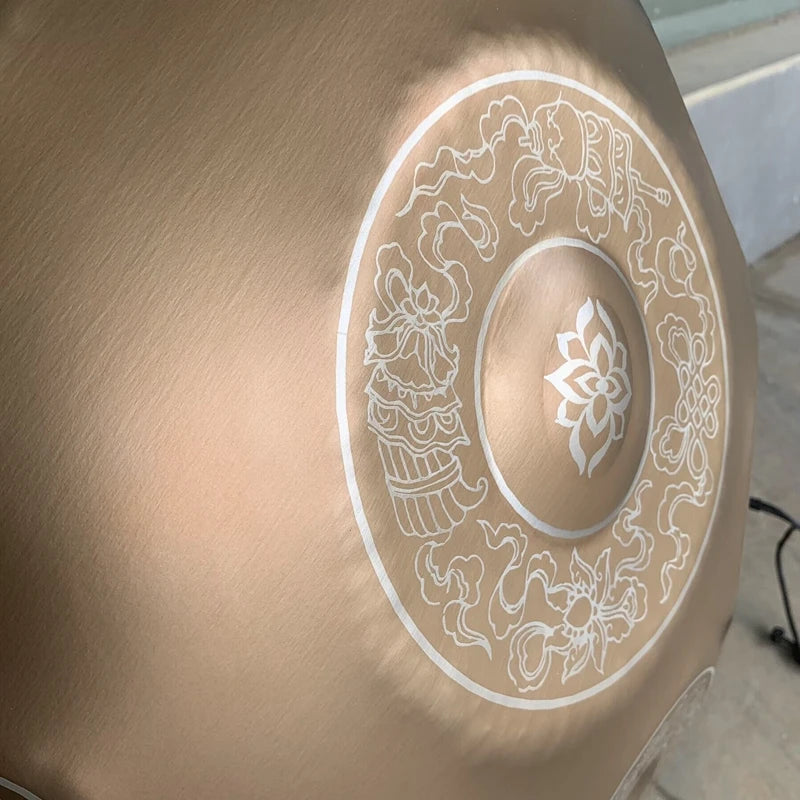 Golden Nirvana 10 Notes Handpan Drum - Harmony Edition